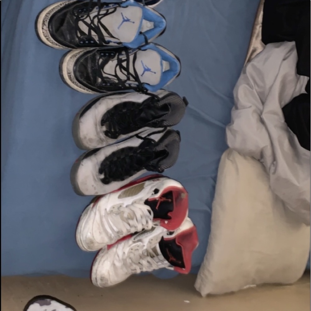 Jordan 3, 5 and 10 beaters size 10-10.5